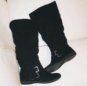 Rampage Women's Black FLAT boots size 6